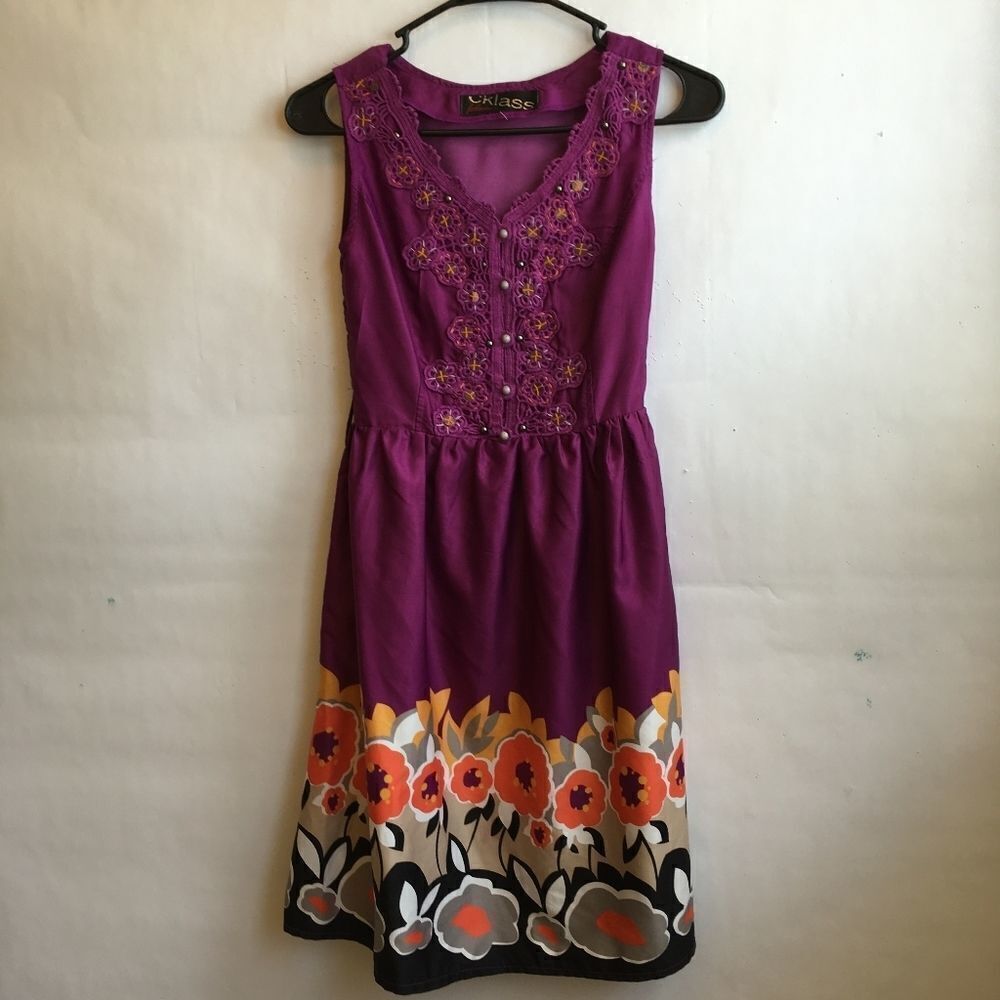 ‎CKLASS FASHION LINE EMBROIDERED DRESS